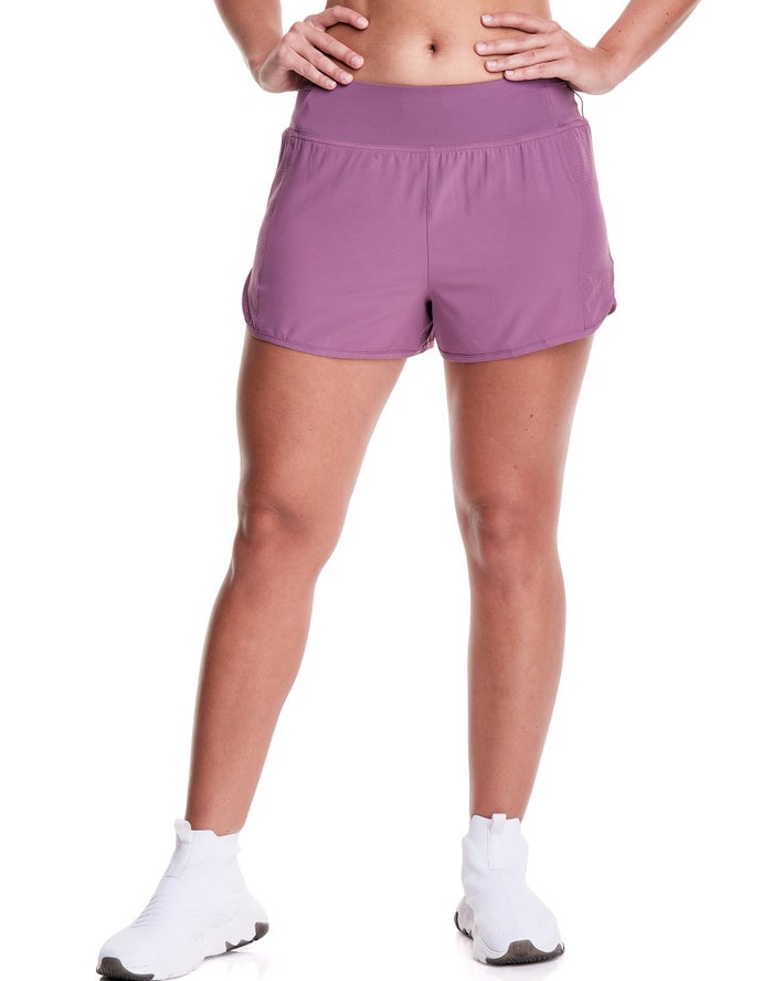 Champion Womens Shorts NZ - Sport 3 Purple ( 9463-HIPYA )